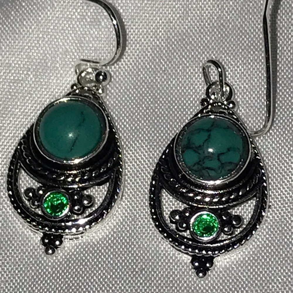 Silver earrings